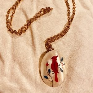 Red Bird Cardinal Necklace